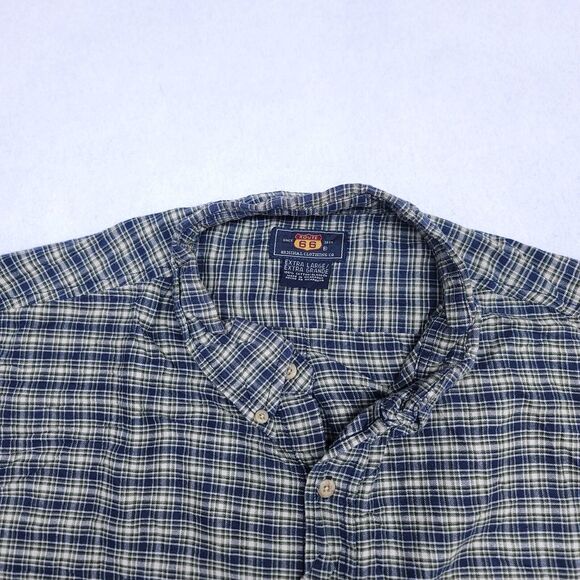 Route 66 Other - Route 66 Tartan Flannel Casual Button Up Shirt Mens Size XL Green Blue